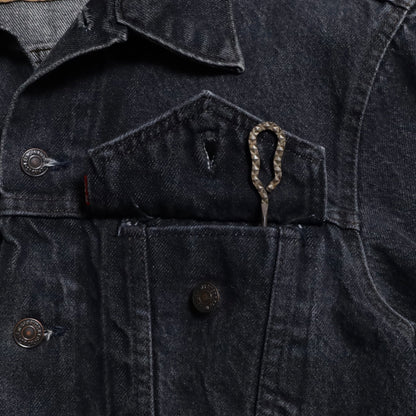 LEVI'S 70506-0259 BLACK DENIM JACKET (SIZE 40/GOOD CONDITION)