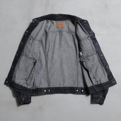 LEVI'S 70506-0259 BLACK DENIM JACKET (SIZE 40/GOOD CONDITION)