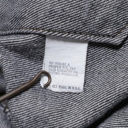 LEVI'S 70506-0259 BLACK DENIM JACKET (SIZE 40/GOOD CONDITION)