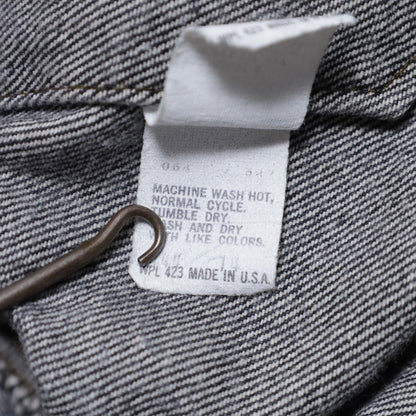 LEVI'S 70506-0259 BLACK DENIM JACKET (SIZE 40/GOOD CONDITION)