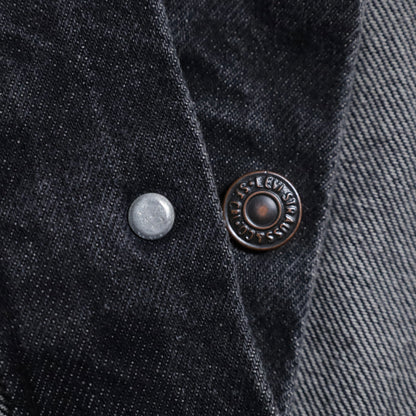 LEVI'S 70506-0259 BLACK DENIM JACKET (SIZE 40/GOOD CONDITION)