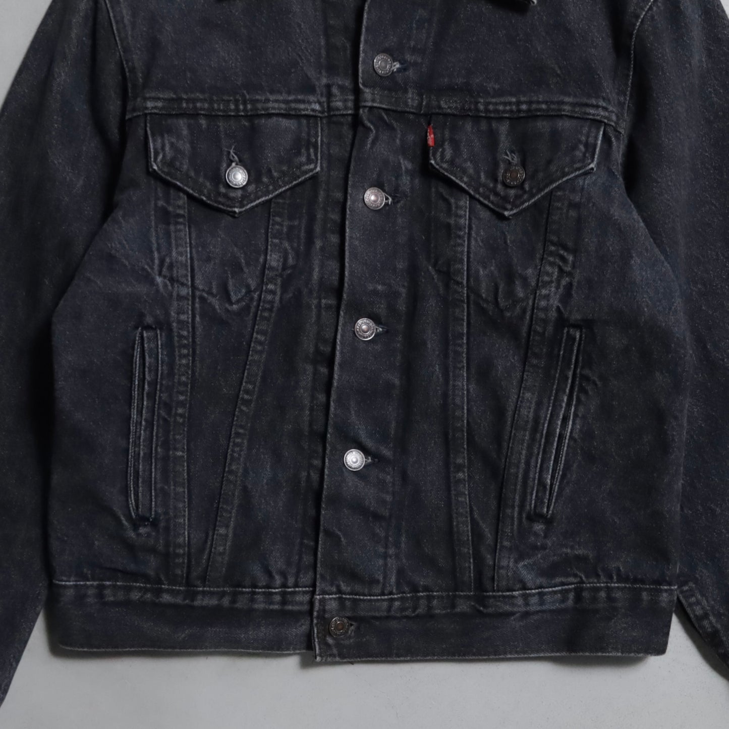LEVI'S 70506-0259 BLACK DENIM JACKET (SIZE 40/GOOD CONDITION)