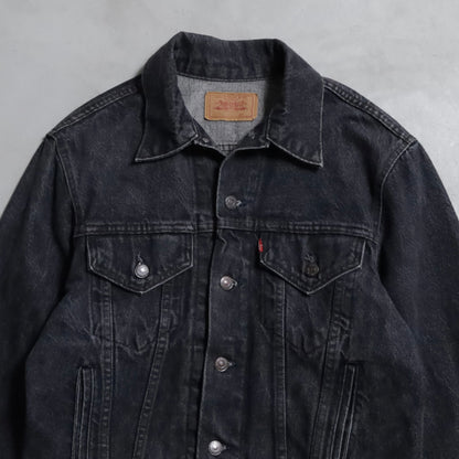 LEVI'S 70506-0259 BLACK DENIM JACKET (SIZE 40/GOOD CONDITION)