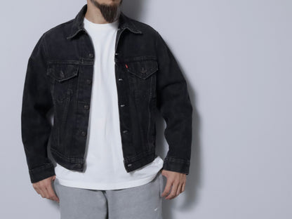 LEVI'S 70506-0259 BLACK DENIM JACKET (SIZE 40/GOOD CONDITION)