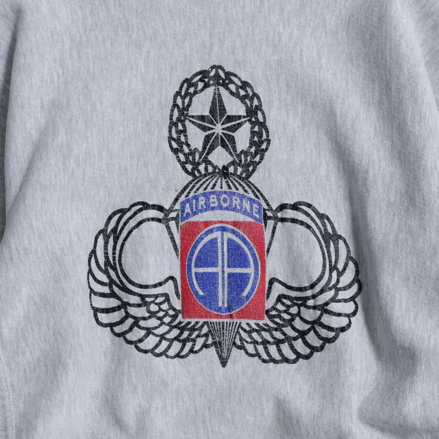 CHAMPION "AIRBORNE" REVERSE WEAVE SWEAT SHIRT (XLARGE/GOOD USED CONDITION)