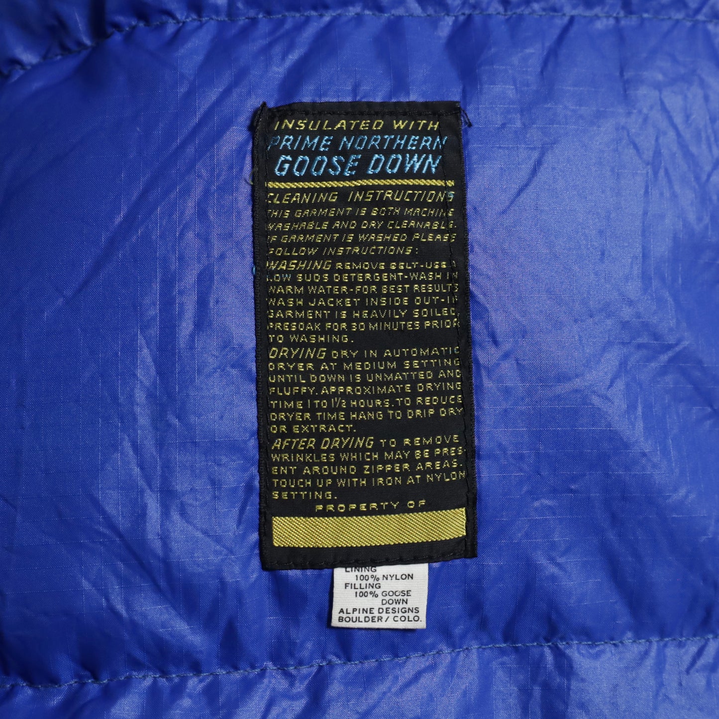 ALPINE DESIGNS EXPEDITION DOWN JACKET (XLARGE/VERY GOOD CONDITION)