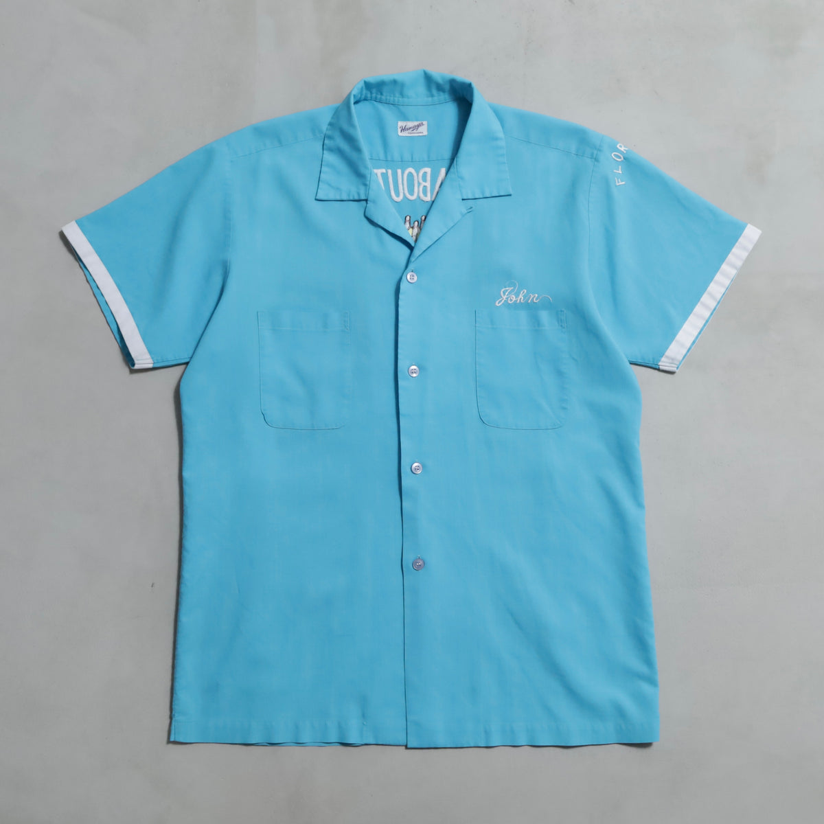 HAMAYA YOKOHAMA "CAMP ZAMA JAPAN" BOWLING SHIRT (GOOD CONDITION)