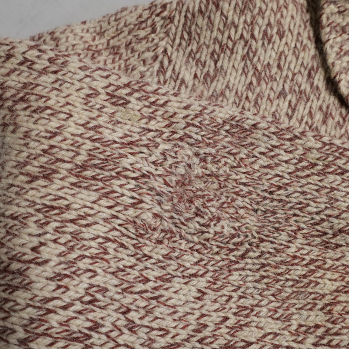WOLF PATTERN COWICHAN SWEATER (MIX COLOR/BIG SIZE/GOOD CONDITION)