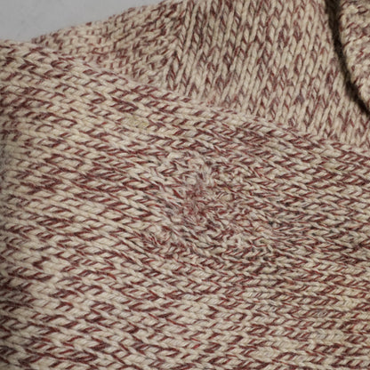 WOLF PATTERN COWICHAN SWEATER (MIX COLOR/BIG SIZE/GOOD CONDITION)