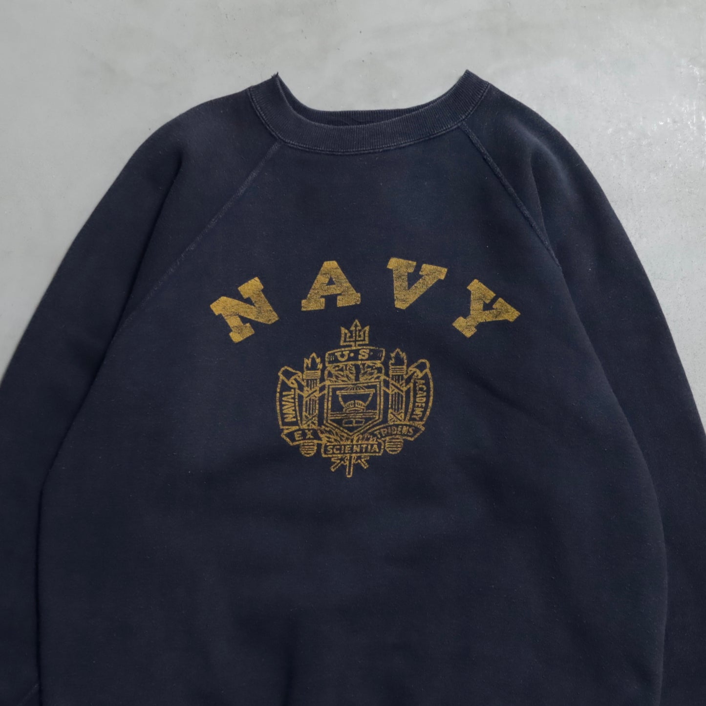 NAVY U.S.NAVAL ACADEMY SWEAT SHIRT (SIZE42/GOOD CONDITION)
