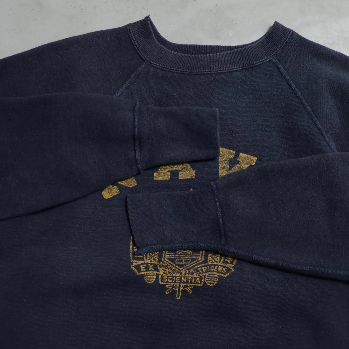 NAVY U.S.NAVAL ACADEMY SWEAT SHIRT (SIZE42/GOOD CONDITION)