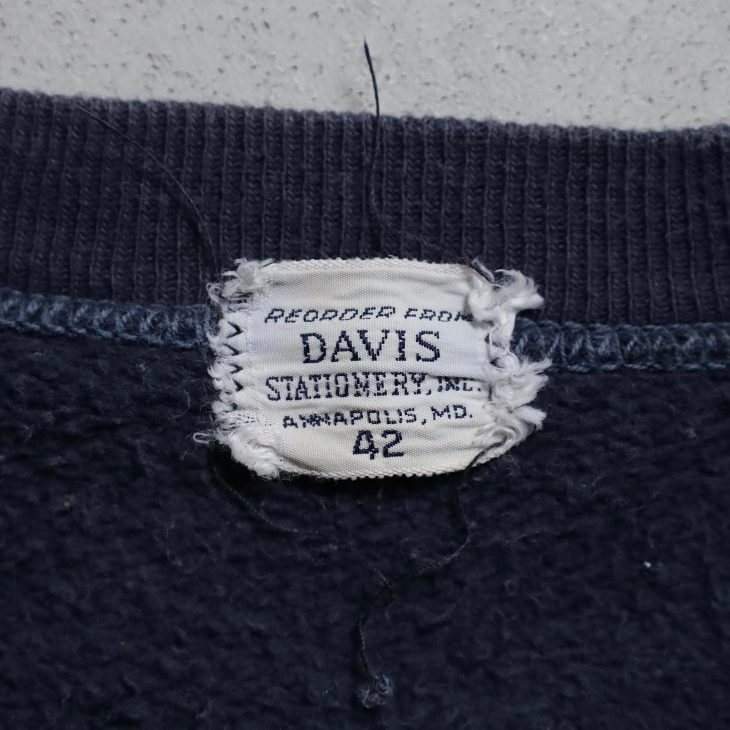 NAVY U.S.NAVAL ACADEMY SWEAT SHIRT (SIZE42/GOOD CONDITION)