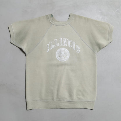 OLD "ILLINOIS" S/S SWEAT SHIRT (SUPER SUN FADE/GOOD CONDITION)
