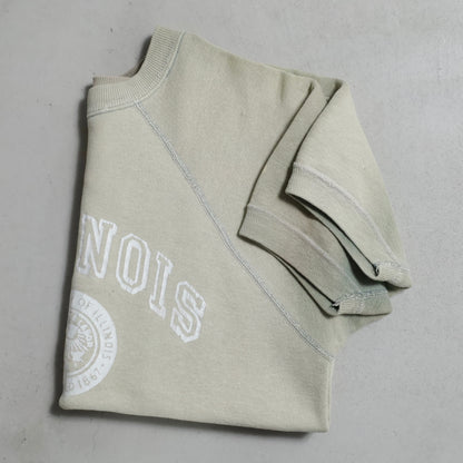 OLD "ILLINOIS" S/S SWEAT SHIRT (SUPER SUN FADE/GOOD CONDITION)