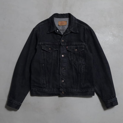 LEVI'S 70506-0259 BLACK DENIM JACKET (SIZE 42R/GOOD CONDITION)