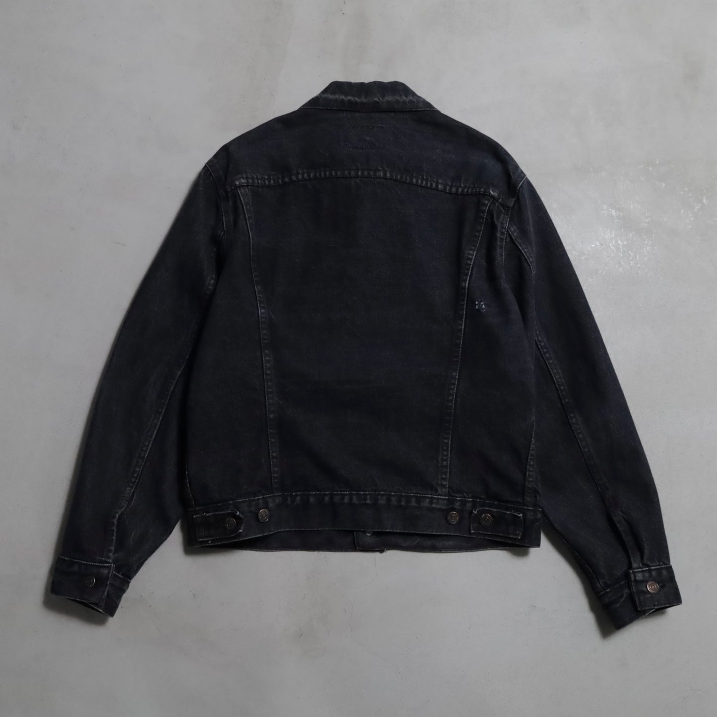 LEVI'S 70506-0259 BLACK DENIM JACKET (SIZE 42R/GOOD CONDITION)