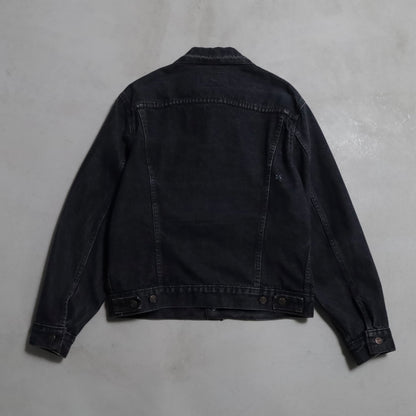 LEVI'S 70506-0259 BLACK DENIM JACKET (SIZE 42R/GOOD CONDITION)