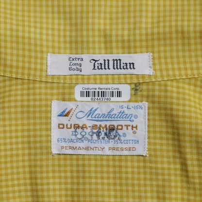 MANHATTAN PLAID BOX SHIRT (LARGE TALL/GOOD CONDITION)