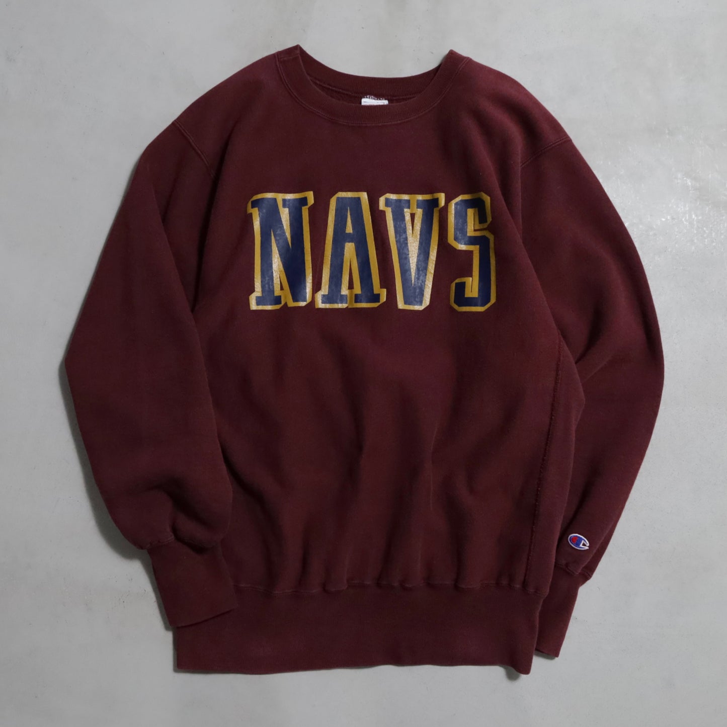 CHAMPION "NAVS" REVERSE WEAVE SWEAT SHIRT (XLARGE/GOOD CONDITION)