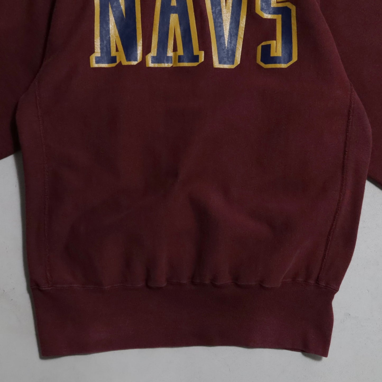 CHAMPION "NAVS" REVERSE WEAVE SWEAT SHIRT (XLARGE/GOOD CONDITION)