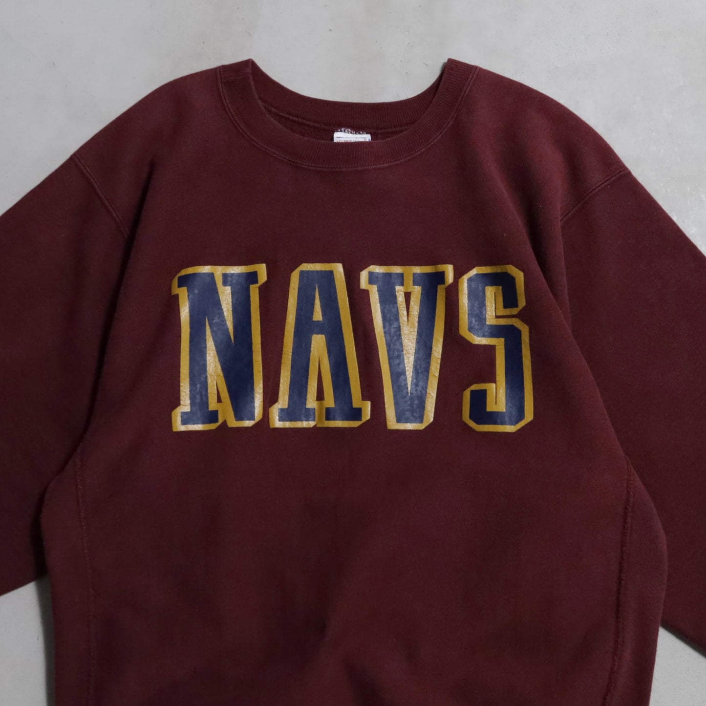 CHAMPION "NAVS" REVERSE WEAVE SWEAT SHIRT (XLARGE/GOOD CONDITION)