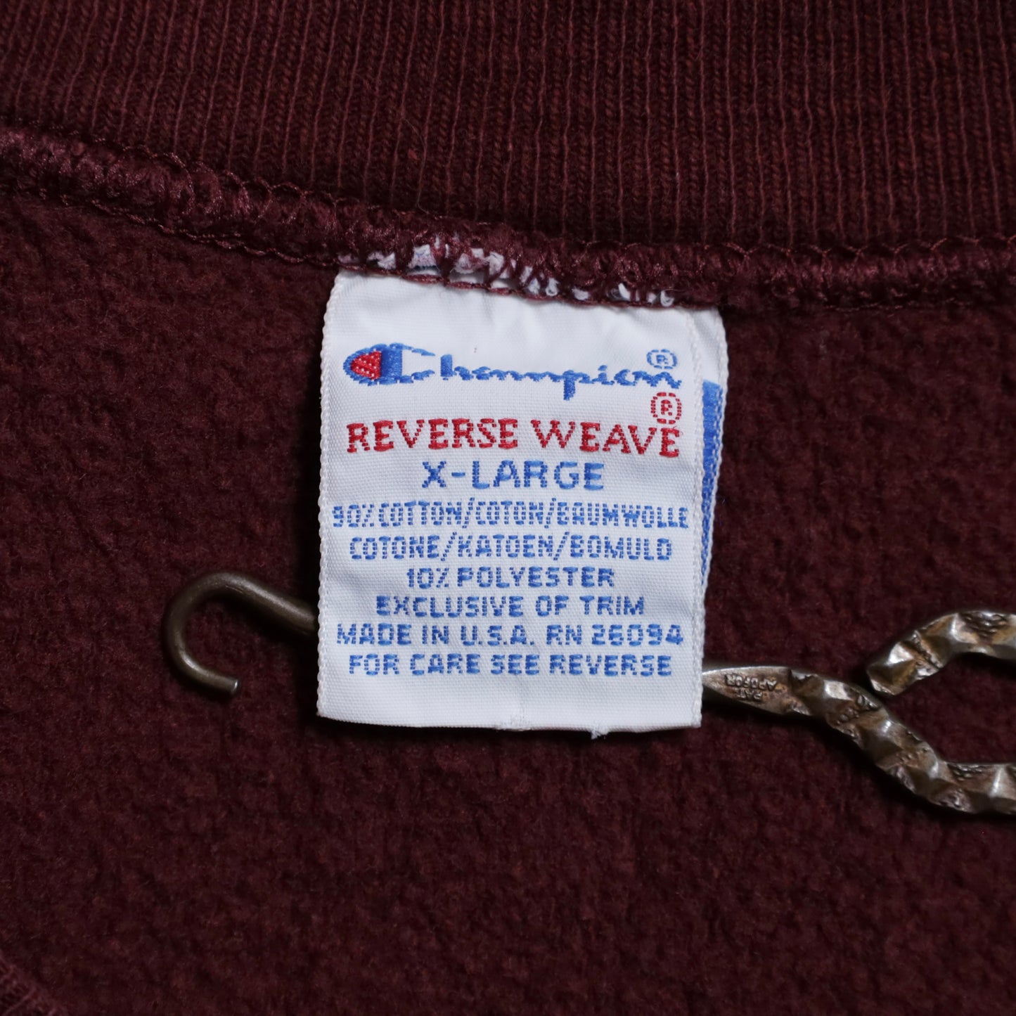 CHAMPION "NAVS" REVERSE WEAVE SWEAT SHIRT (XLARGE/GOOD CONDITION)
