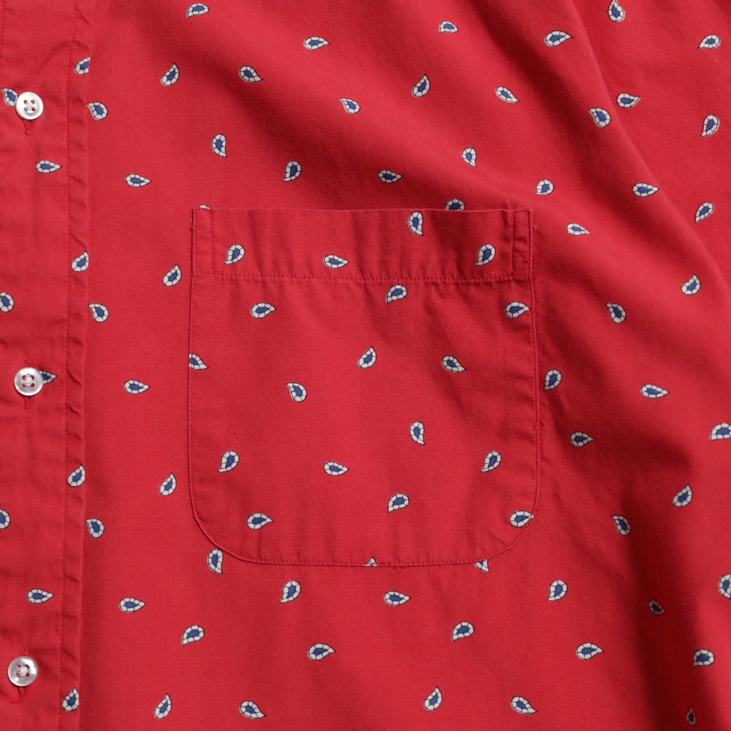 BROOKS BROTHERS PAISLEY PATTERN B.D. SHIRT (6BUTTON/MAKERS/SIZE 16/GOOD CONDITION)