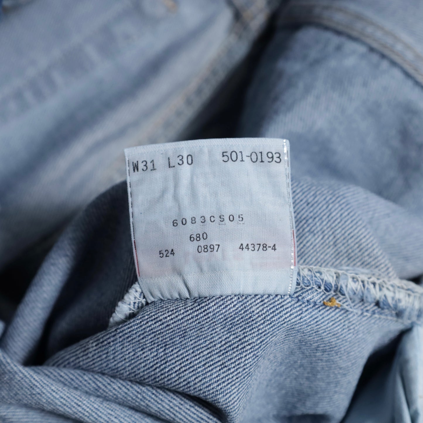 DEAD STOCK LEVI'S 501-0193 DENIM PANTS (W31/L30)