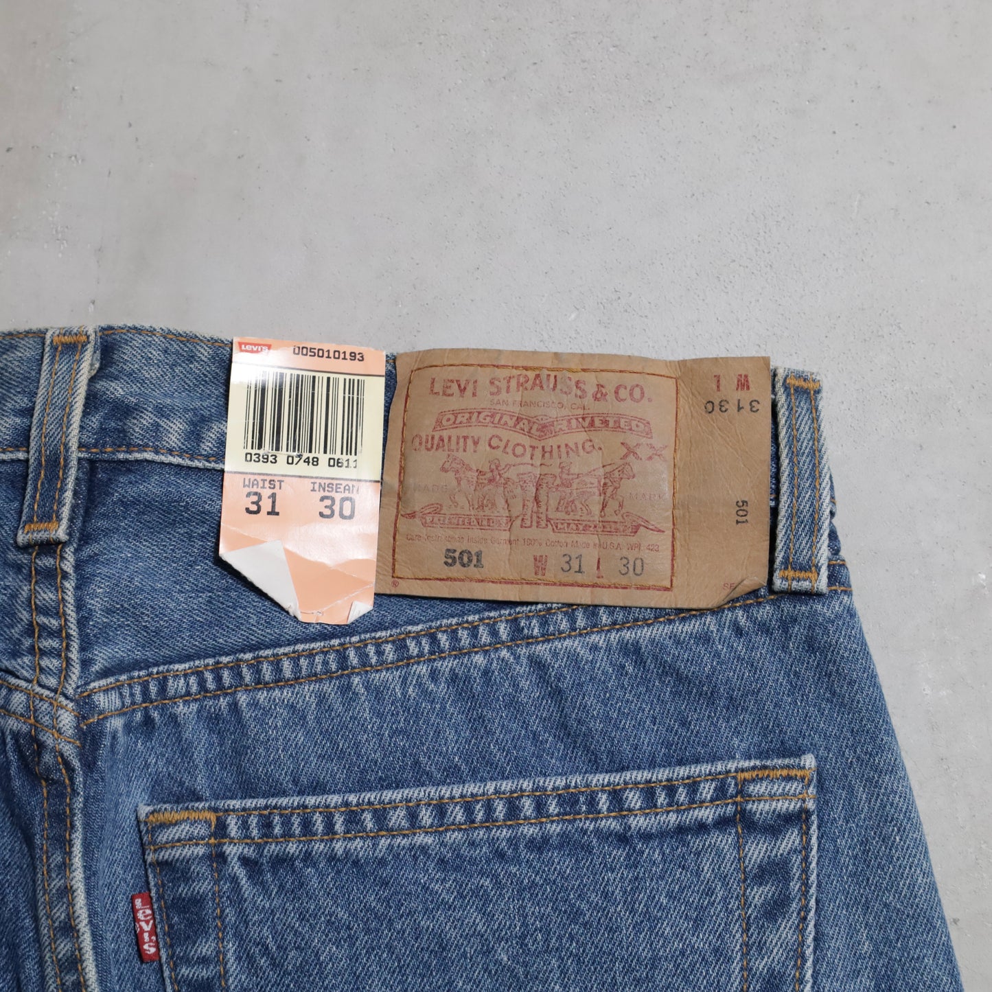 DEAD STOCK LEVI'S 501-0193 DENIM PANTS (W31/L30)