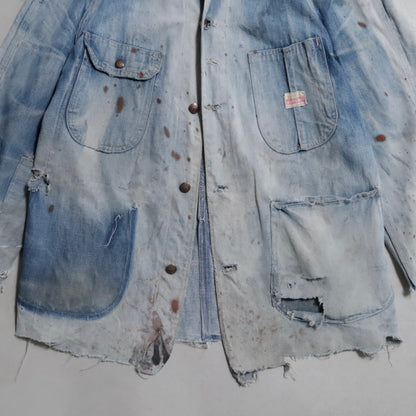 PAYDAY DENIM COVERALL (AMAZING SUN FADE & AMAZING DAMAGE)