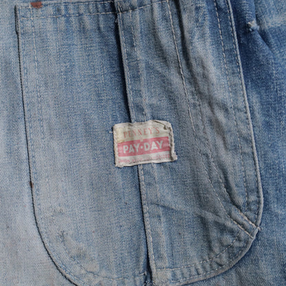 PAYDAY DENIM COVERALL (AMAZING SUN FADE & AMAZING DAMAGE)