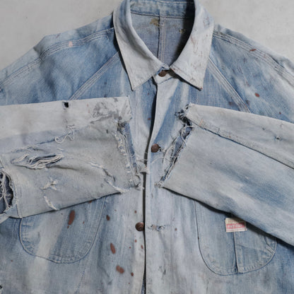 PAYDAY DENIM COVERALL (AMAZING SUN FADE & AMAZING DAMAGE)