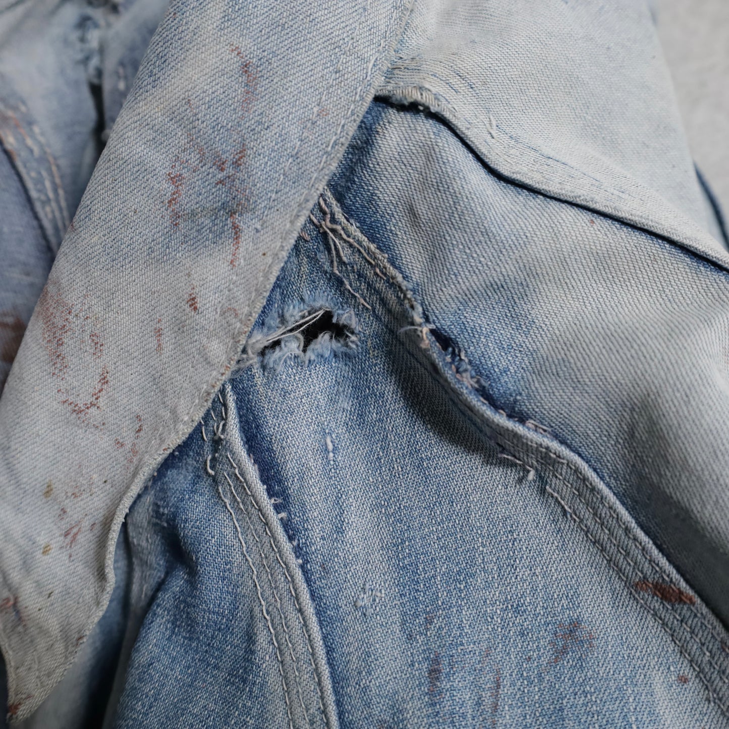 PAYDAY DENIM COVERALL (AMAZING SUN FADE & AMAZING DAMAGE)