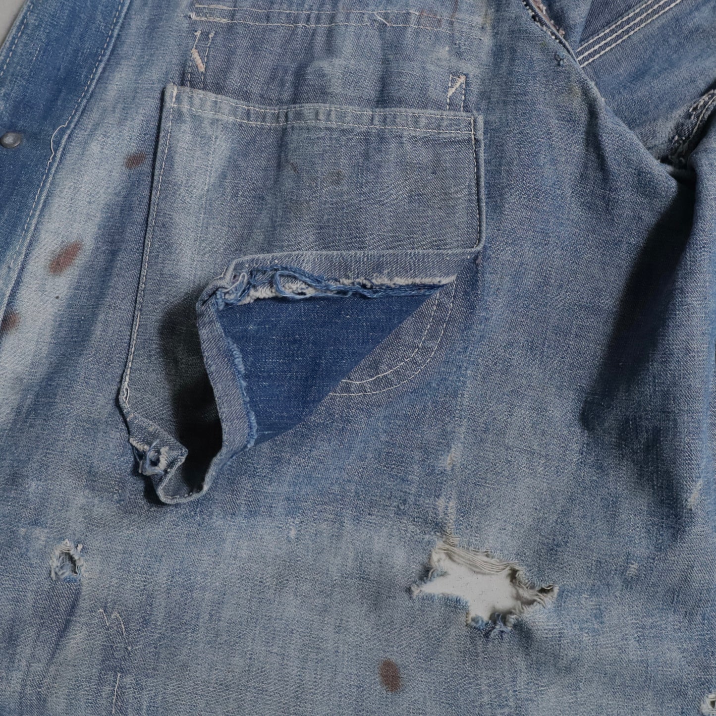PAYDAY DENIM COVERALL (AMAZING SUN FADE & AMAZING DAMAGE)
