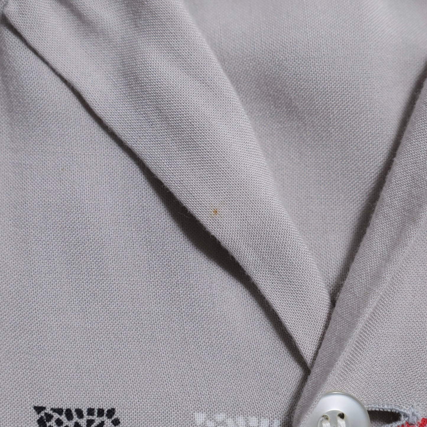 CAVALIER CASUALS ATOMIC PATTERN RAYON SHIRT (LARGE/GOOD CONDITION)