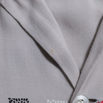 CAVALIER CASUALS ATOMIC PATTERN RAYON SHIRT (LARGE/GOOD CONDITION)