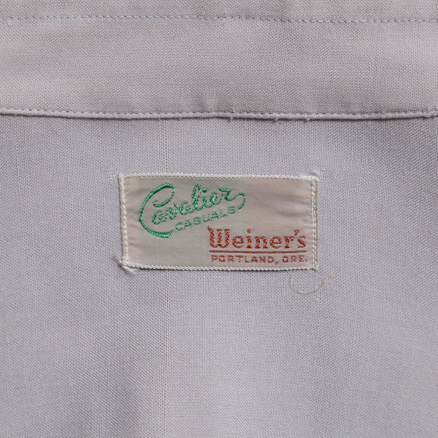 CAVALIER CASUALS ATOMIC PATTERN RAYON SHIRT (LARGE/GOOD CONDITION)