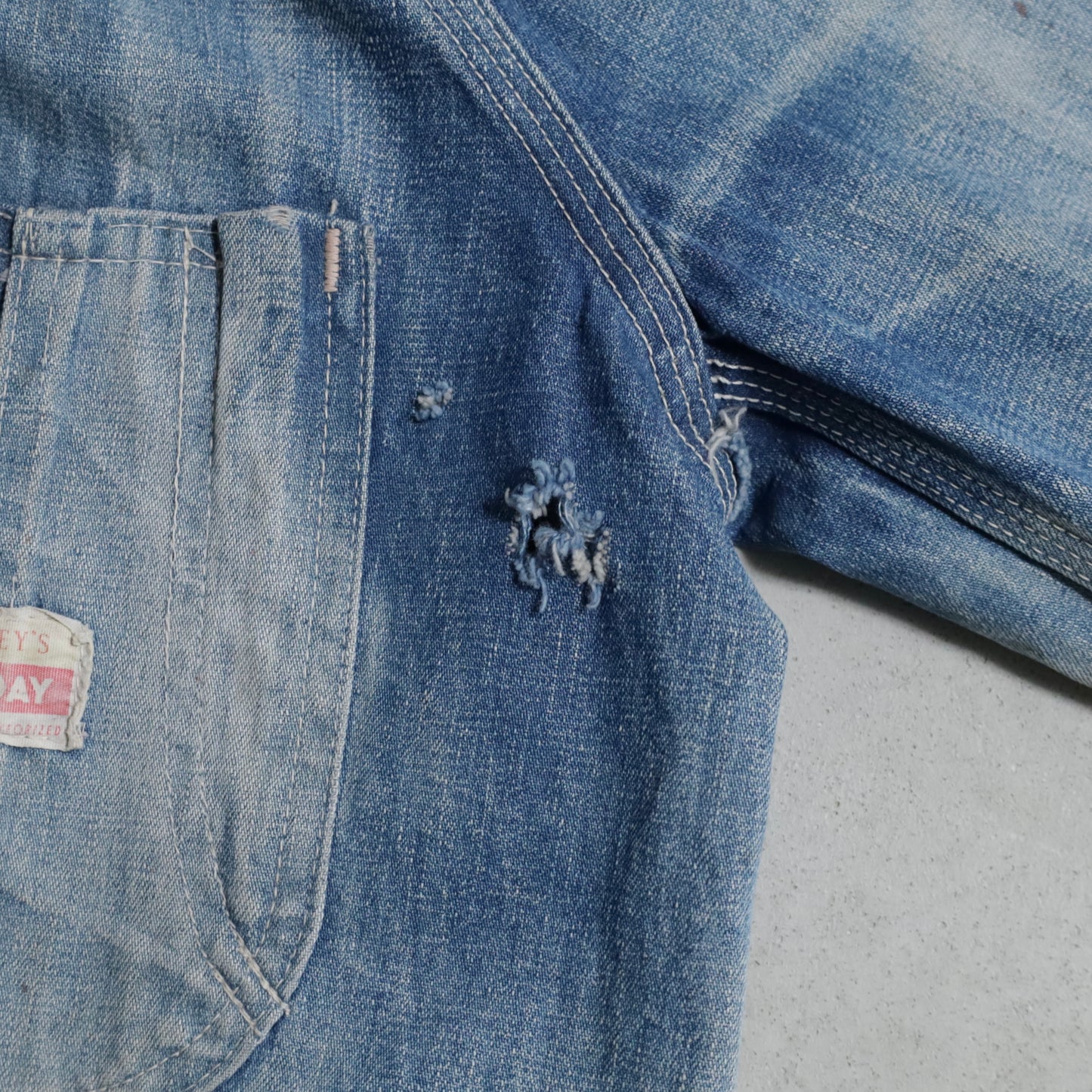 PAYDAY DENIM COVERALL (AMAZING SUN FADE & AMAZING DAMAGE)