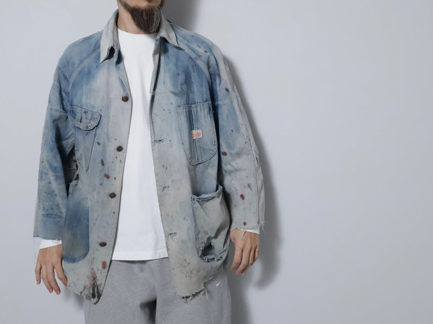 PAYDAY DENIM COVERALL (AMAZING SUN FADE & AMAZING DAMAGE)
