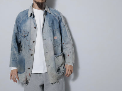 PAYDAY DENIM COVERALL (AMAZING SUN FADE & AMAZING DAMAGE)