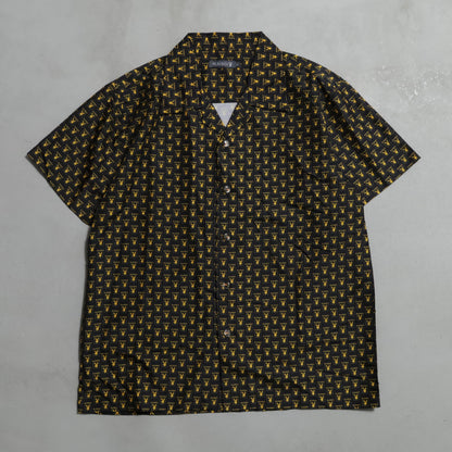 ALMOST DEAD STOCK PLAYBOY ALL-OVER PATTERN S/S SHIRT (LARGE)