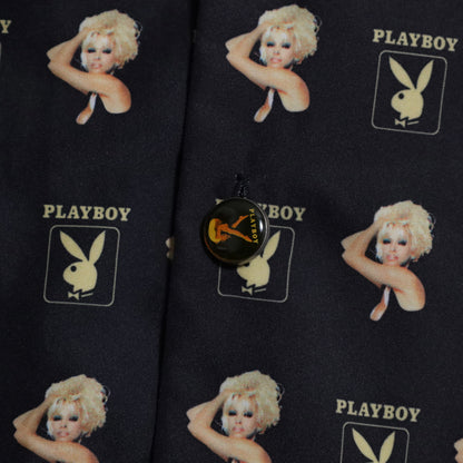 PLAYBOY ALL-OVER PATTERN S/S SHIRT (LARGE/MINT CONDITION)