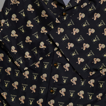 PLAYBOY ALL-OVER PATTERN S/S SHIRT (LARGE/MINT CONDITION)