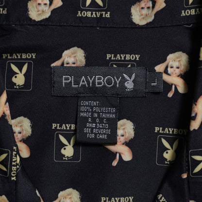 PLAYBOY ALL-OVER PATTERN S/S SHIRT (LARGE/MINT CONDITION)