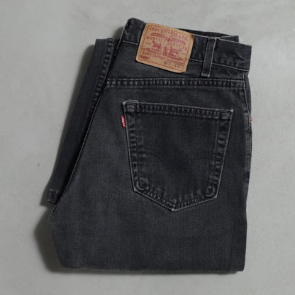LEVI'S 505 BLACK DENIM PANTS (W33L32/GOOD CONDITION)