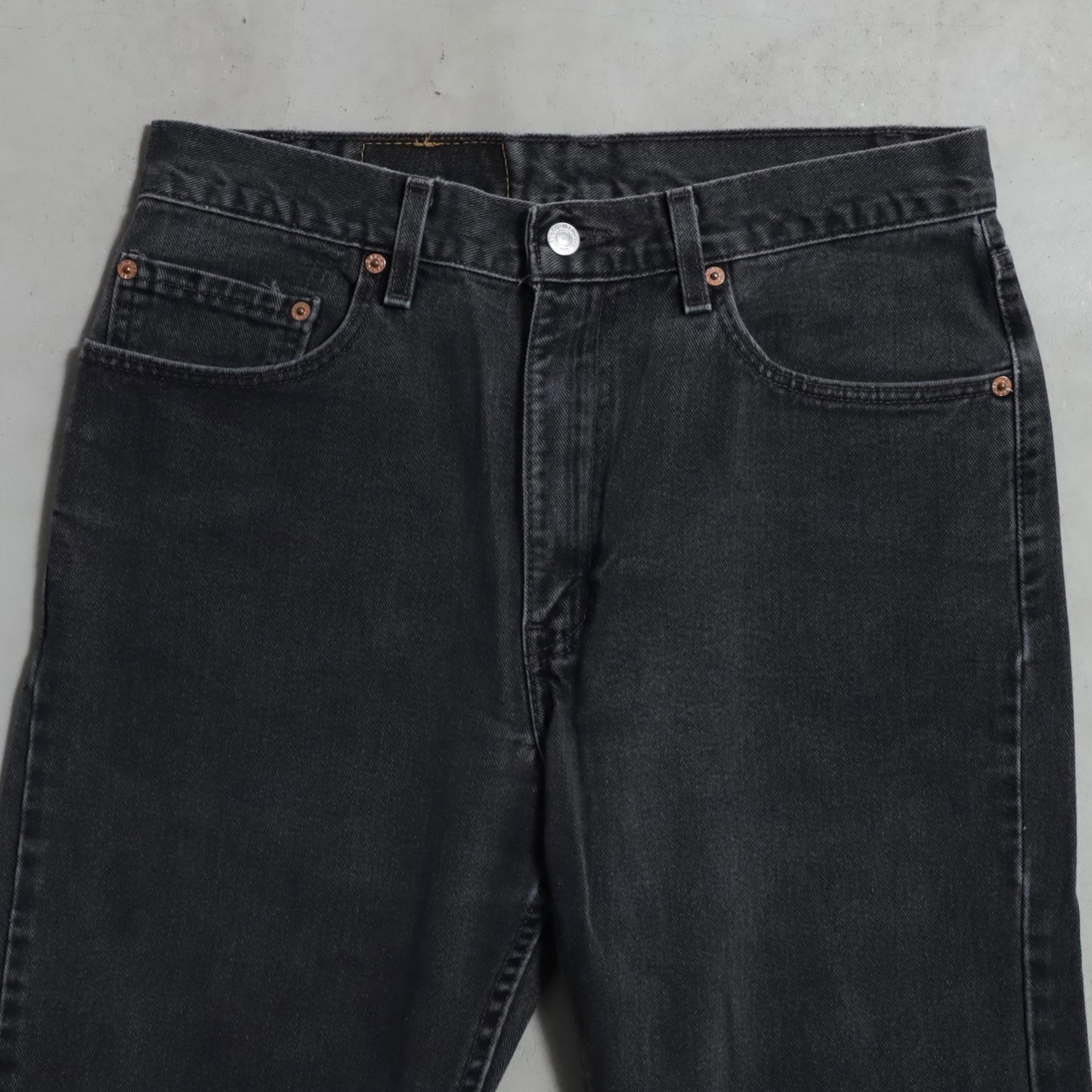 LEVI'S 505 BLACK DENIM PANTS (W33L32/GOOD CONDITION)