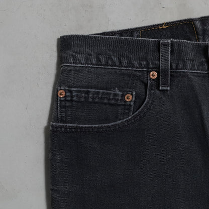 LEVI'S 505 BLACK DENIM PANTS (W33L32/GOOD CONDITION)
