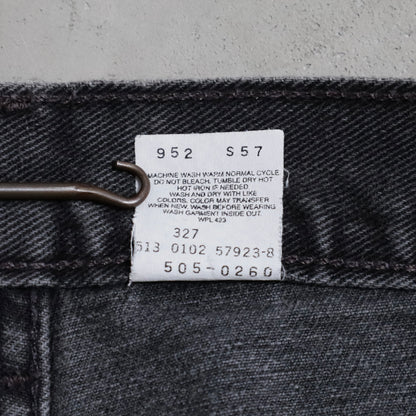 LEVI'S 505 BLACK DENIM PANTS (W33L32/GOOD CONDITION)