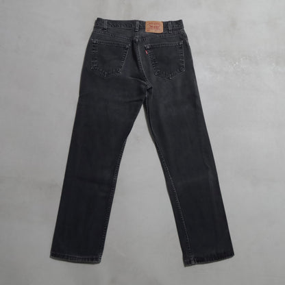 LEVI'S 505 BLACK DENIM PANTS (W33L32/GOOD CONDITION)