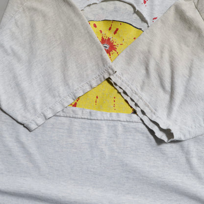 GUN SHOT SMILE FACE T-SHIRT (XLARGE/GOOD DAMAGE)